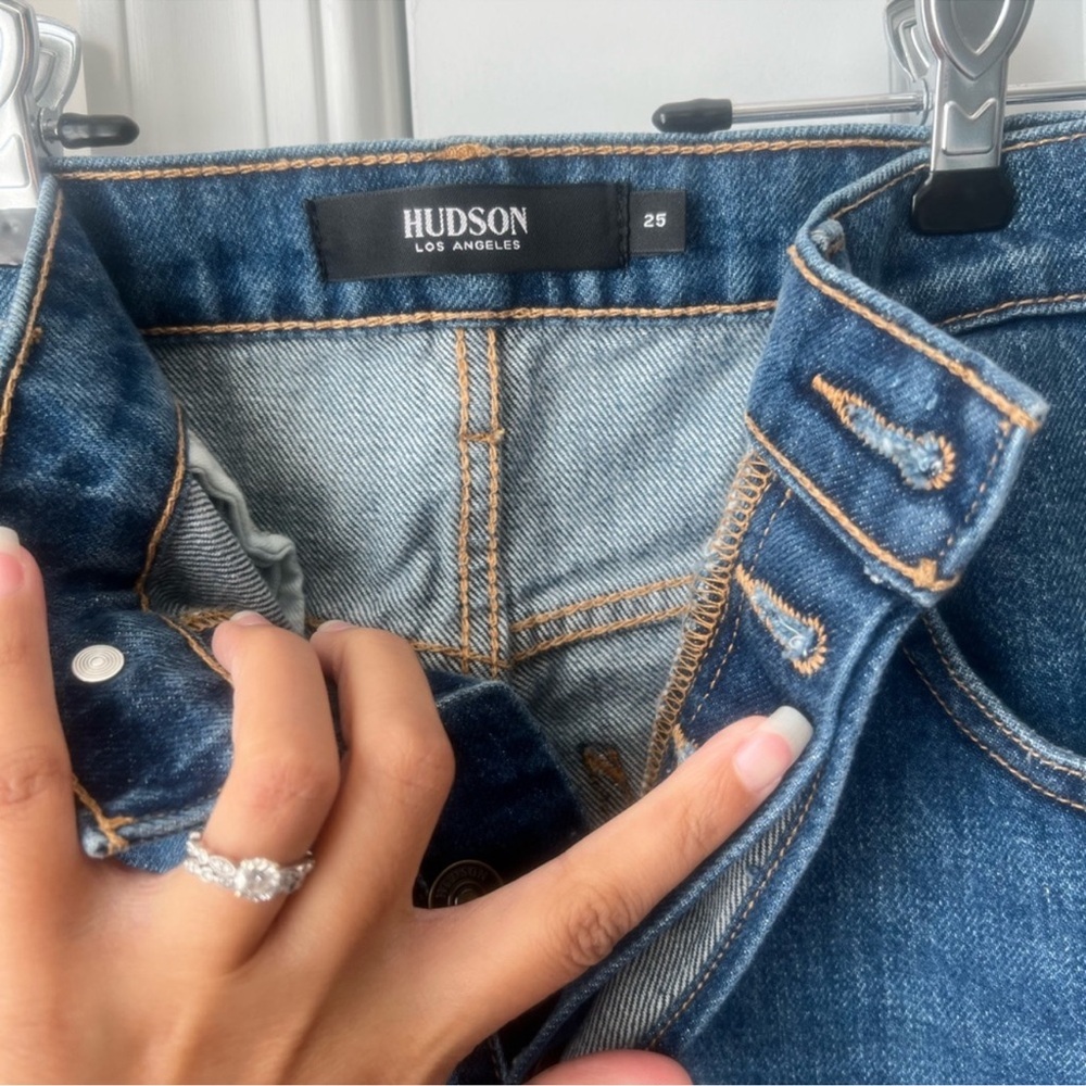 Classic Blue Wide-Leg Jeans - Picture 6 of 11